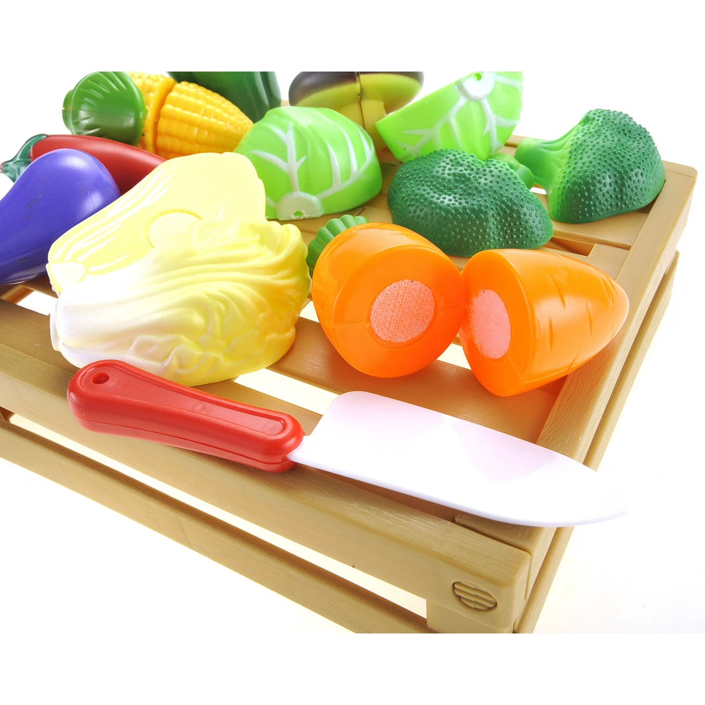 11 PC Market Crate Playset - Case with Vegetables