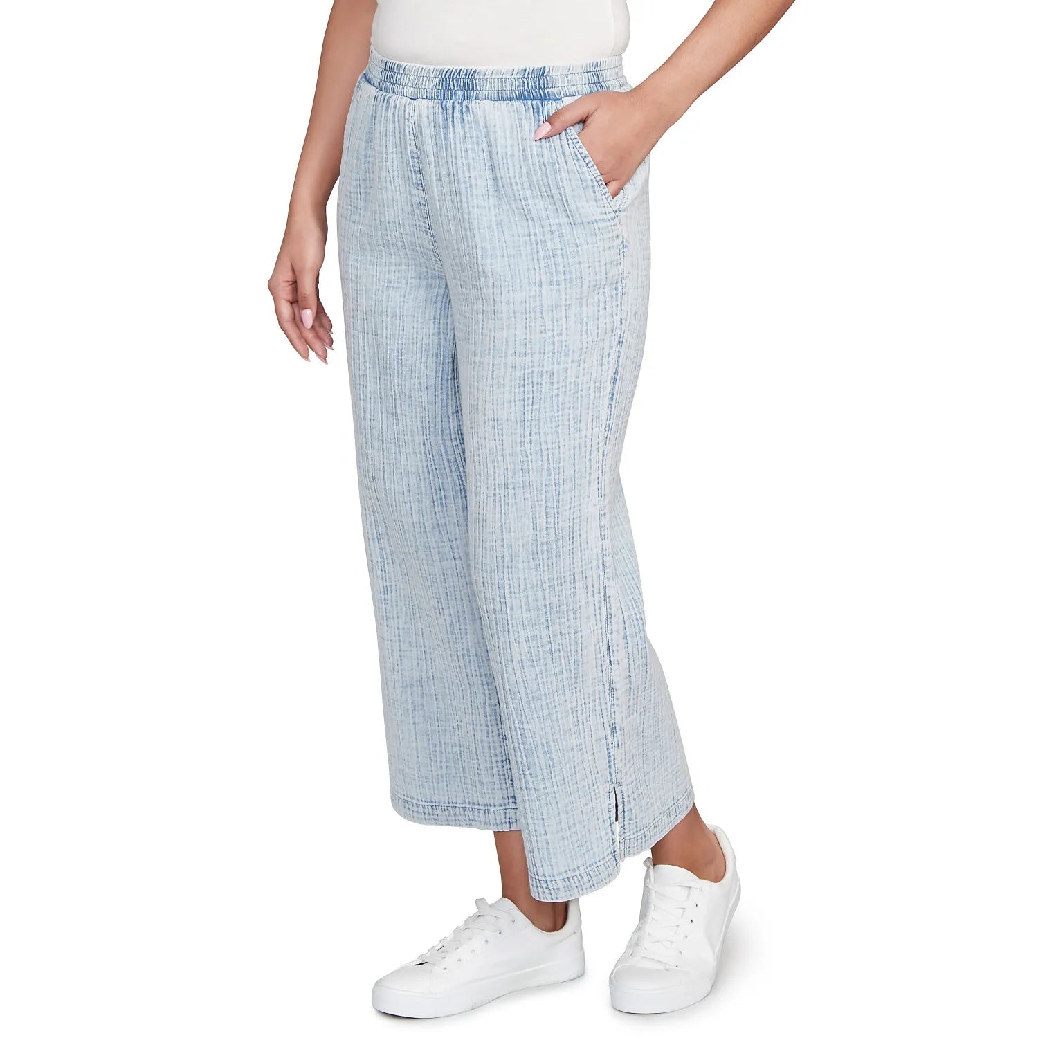 Snow Washed Wide Leg Pant Chambry  - Ruby Rd