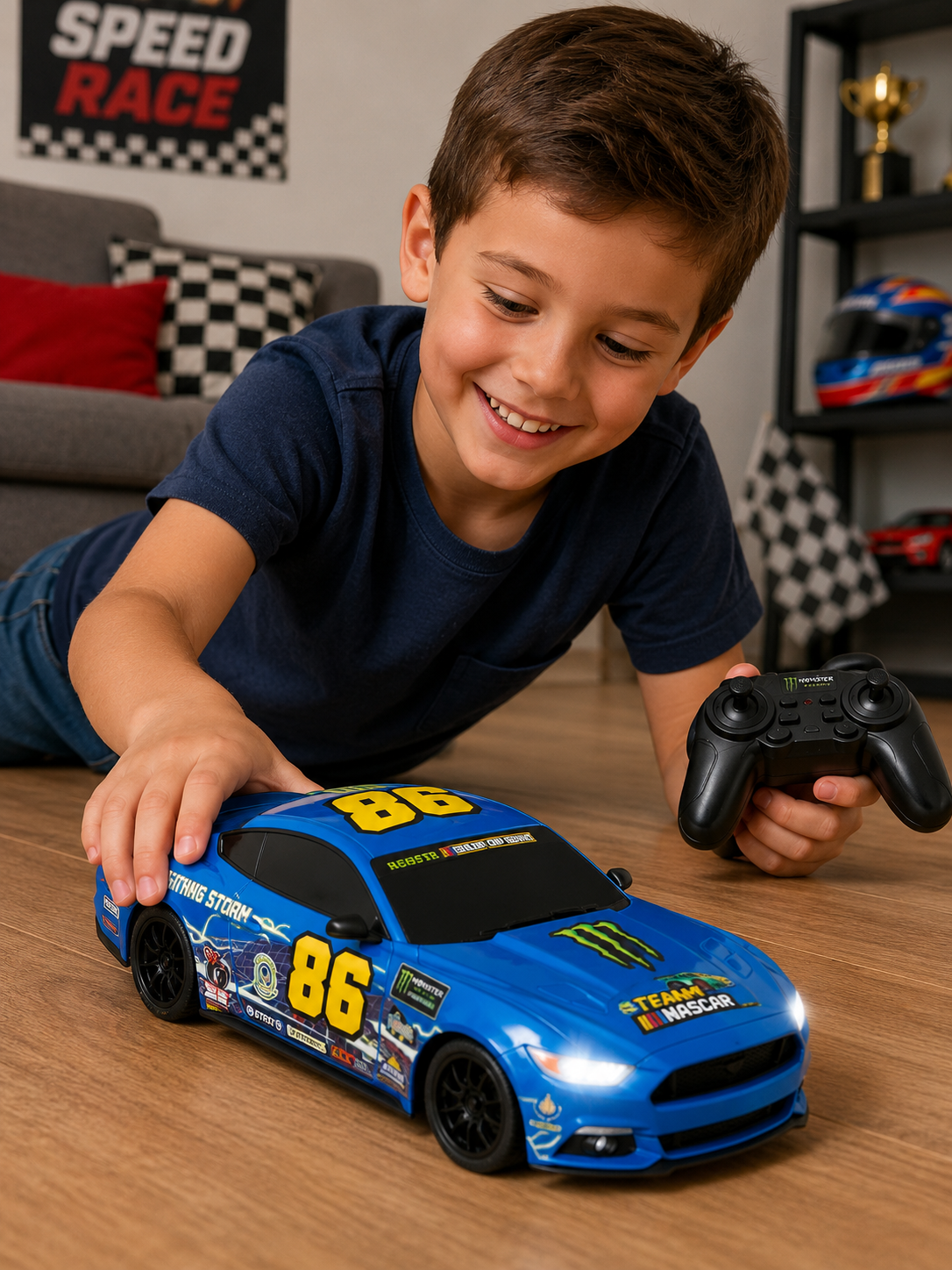 Nascar R/C Deluxe Drift Racer
