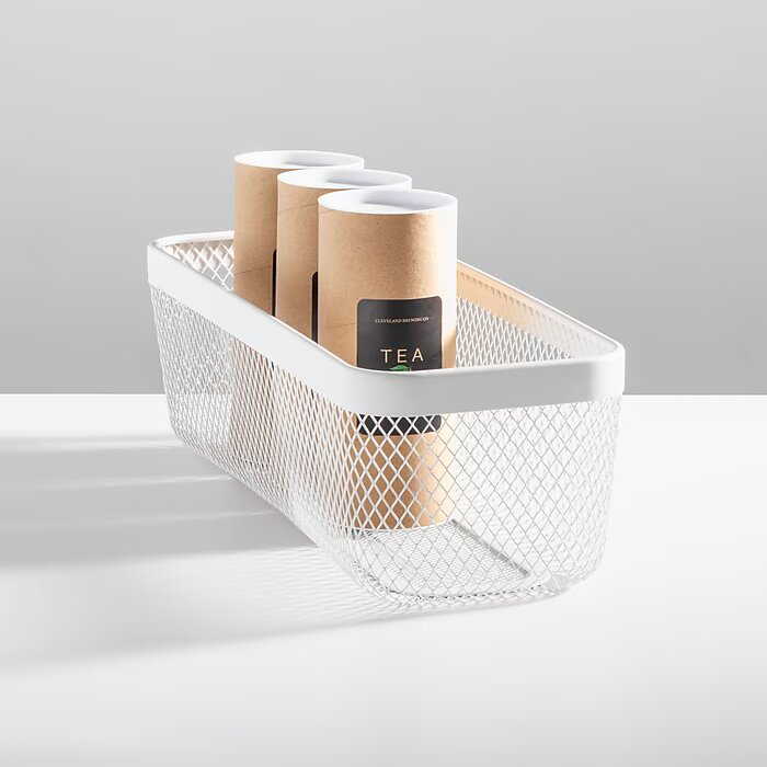 Basket 16 x 6 x 5  White
