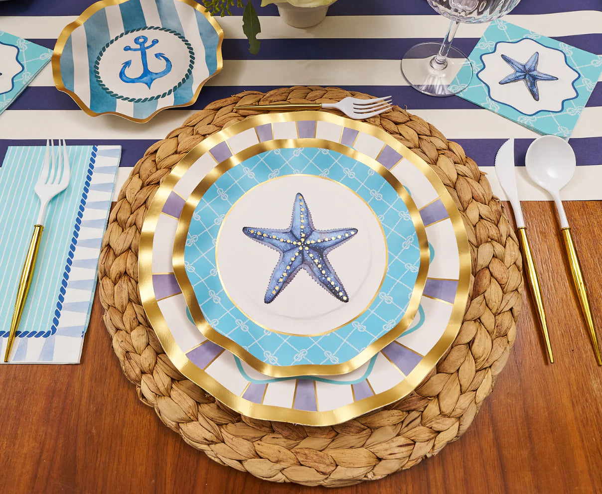 Tidal Wave Salad Plates 8"