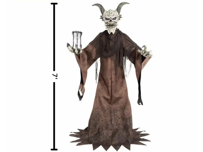 7 FT Animated Light-Up The Time Demon Halloween Decoration