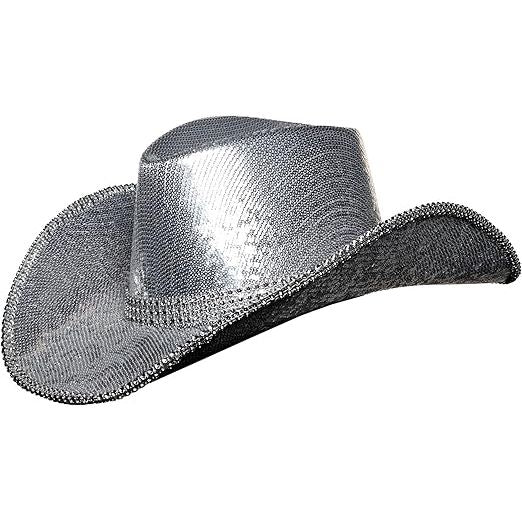 Metallic Cowboy Hat With Rhinestones