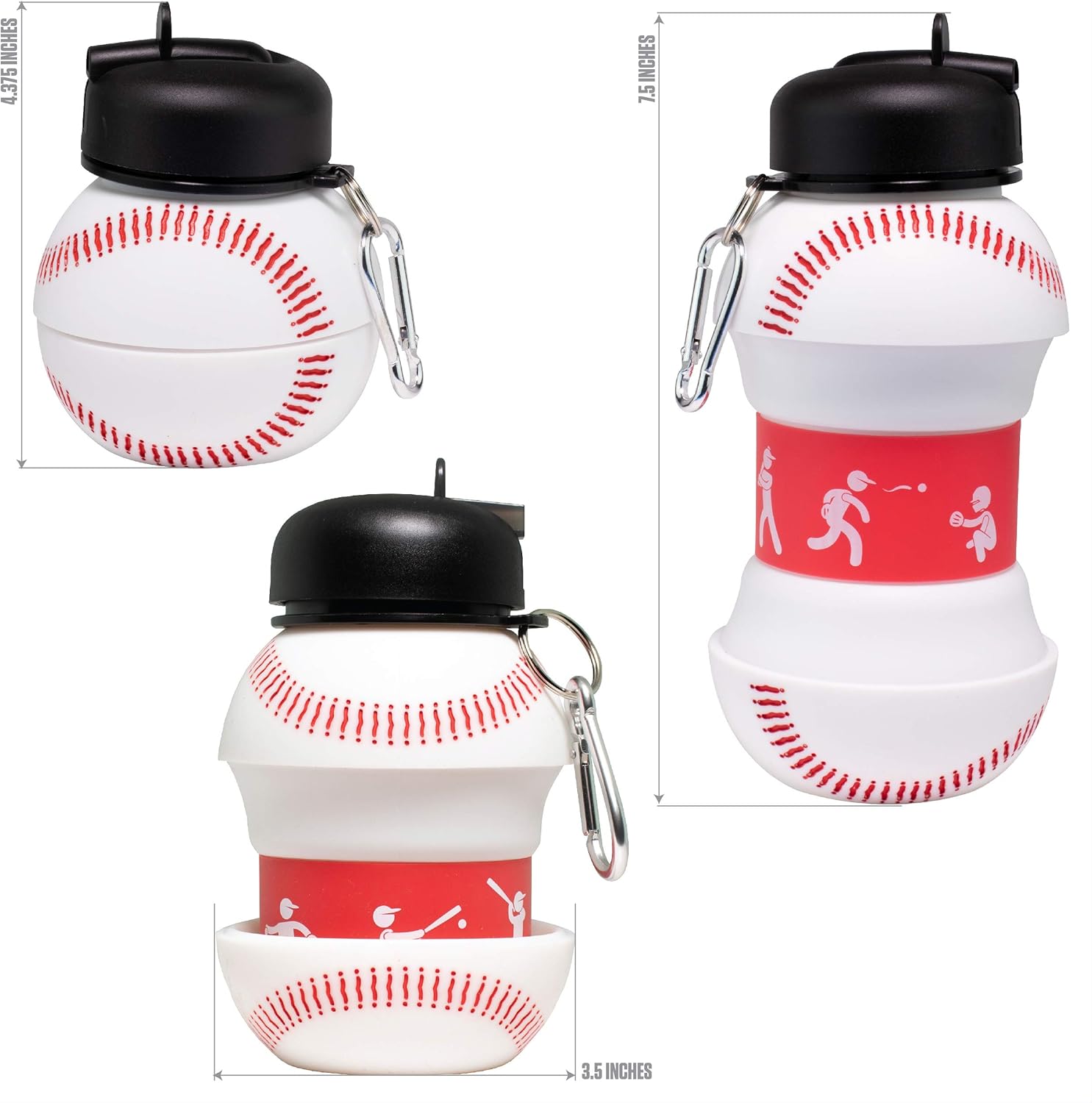 550ML Foldable Bottle Baseball