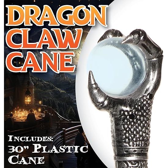 Dragon Crystal Ball Claw Cane