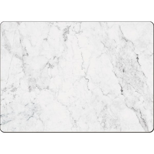 White Marble – Hardboard Cork-back Placemats-Boxed Set 4Pk