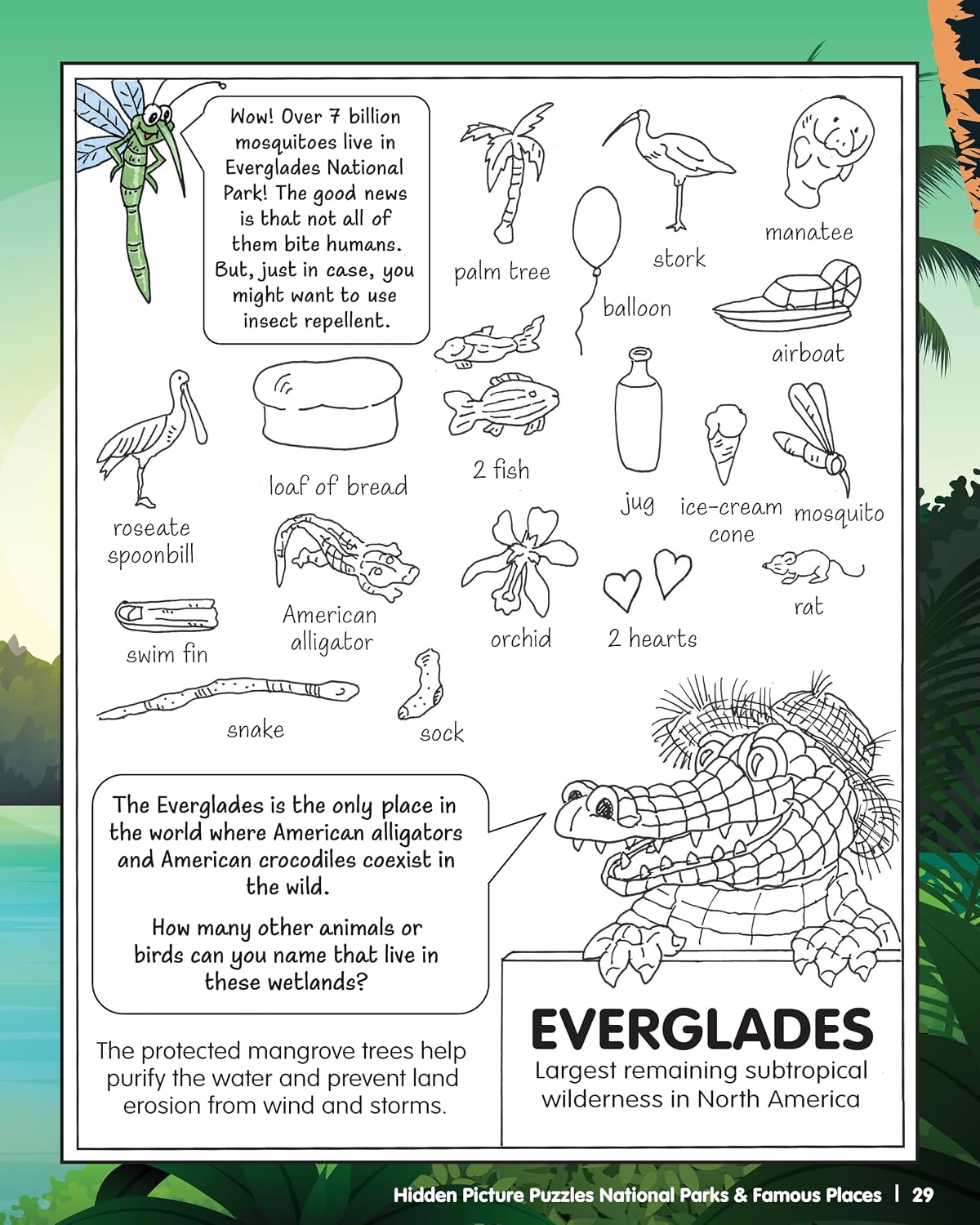 Hidden Picture Puzzles National Parks & Famous Places