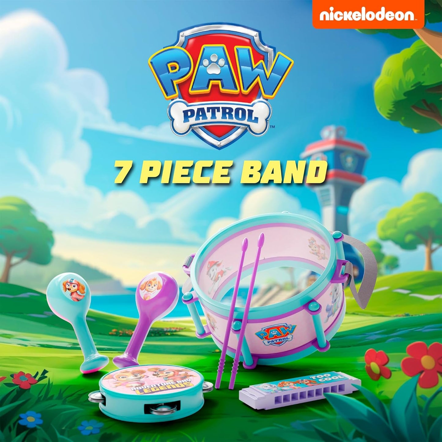 Paw Patrol Girls 7pc Band Drums