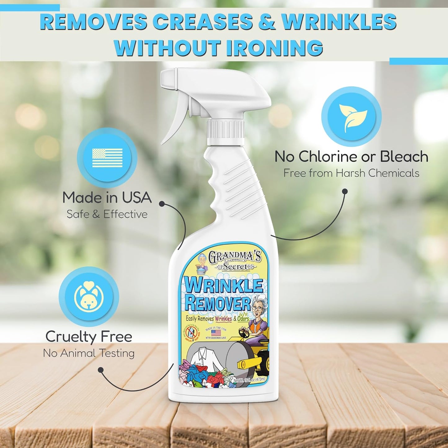 Grandma's Secret Wrinkle Remover Spray - 16oz