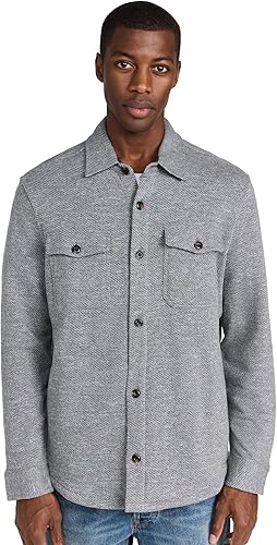 Sweater Knit Shirt Jacket Charcoal Heather