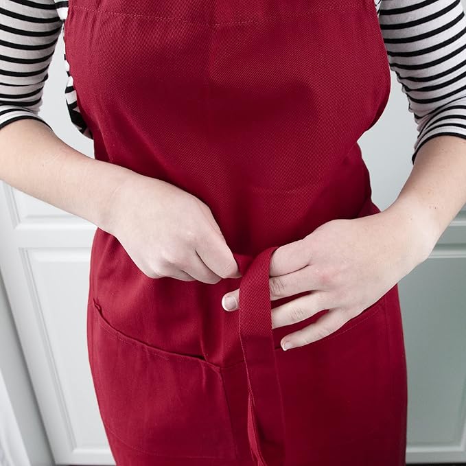 Solid Apron Paprika  28 x 34