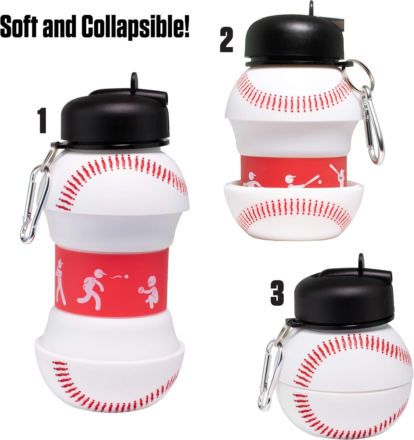 550ML Foldable Bottle Baseball
