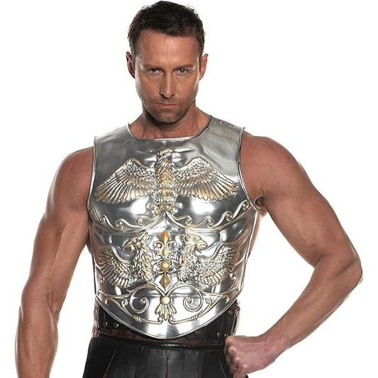 Metallic Gladiator Chest Plate Foam
