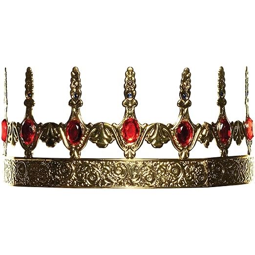 Gold Crown With Green Jewels