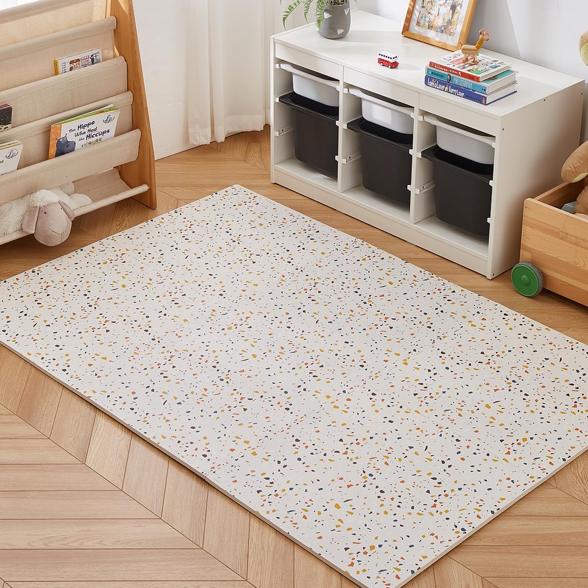 Mat with Design 6 Pieces - Orange