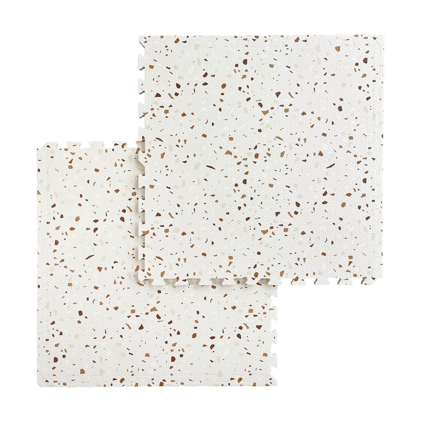 Play Mat with Design 6 Pieces - Brown