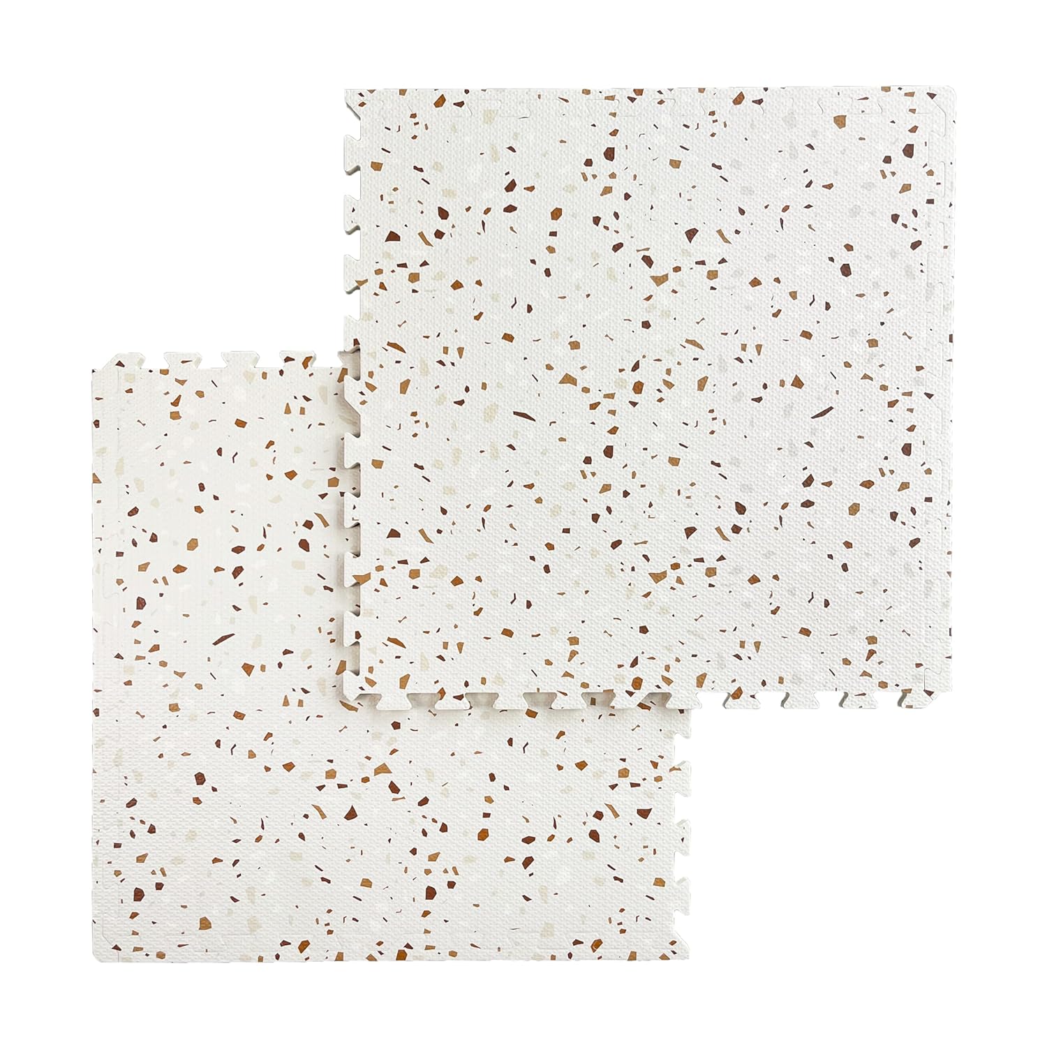 Mat with Design 6 Pieces - Brown