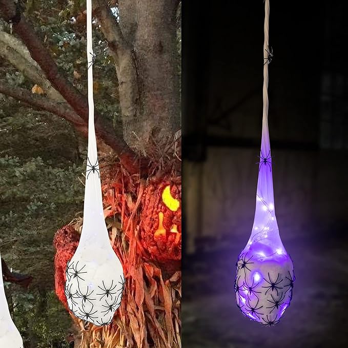 HANGING SPIDER EGG SACKS 3.2'