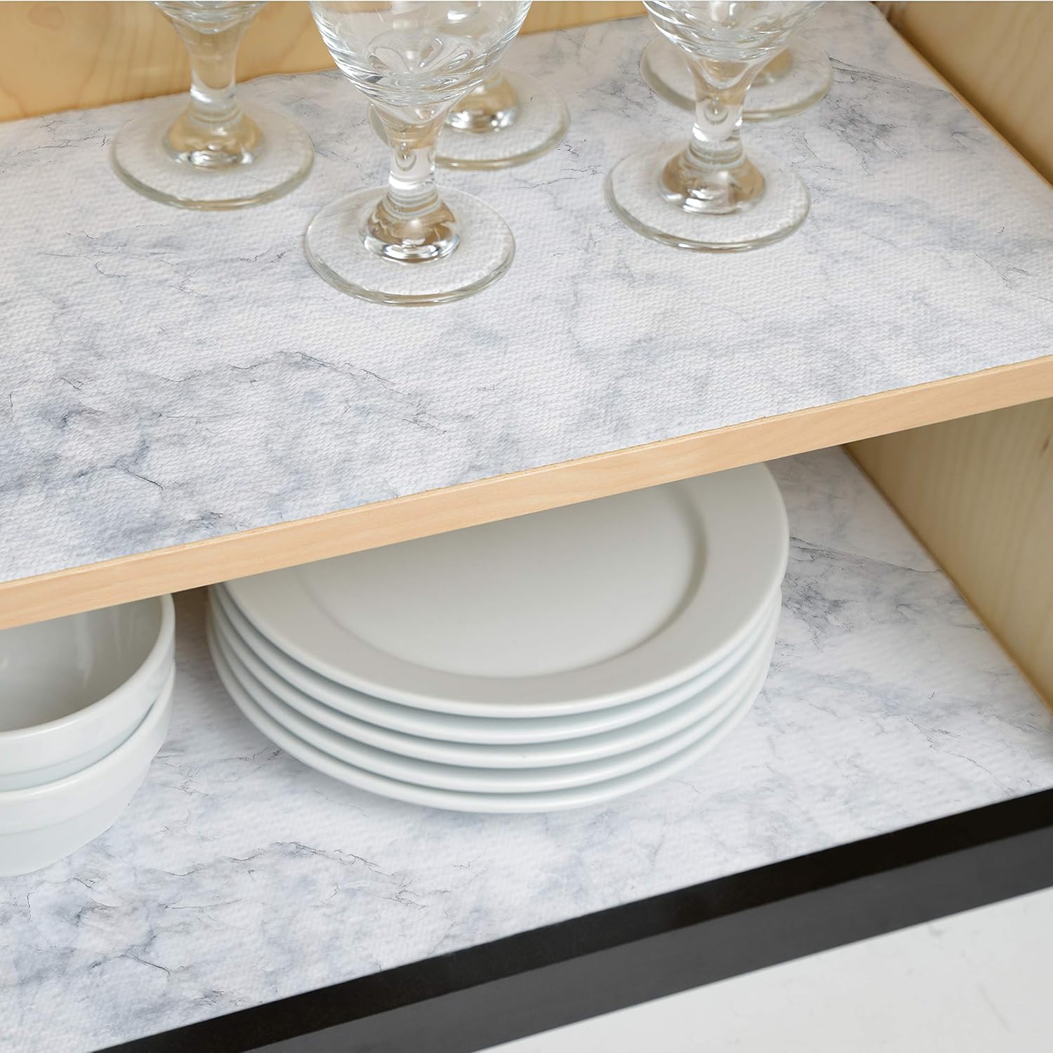Grip Prints Carrara Marble 18" X 4 Ft