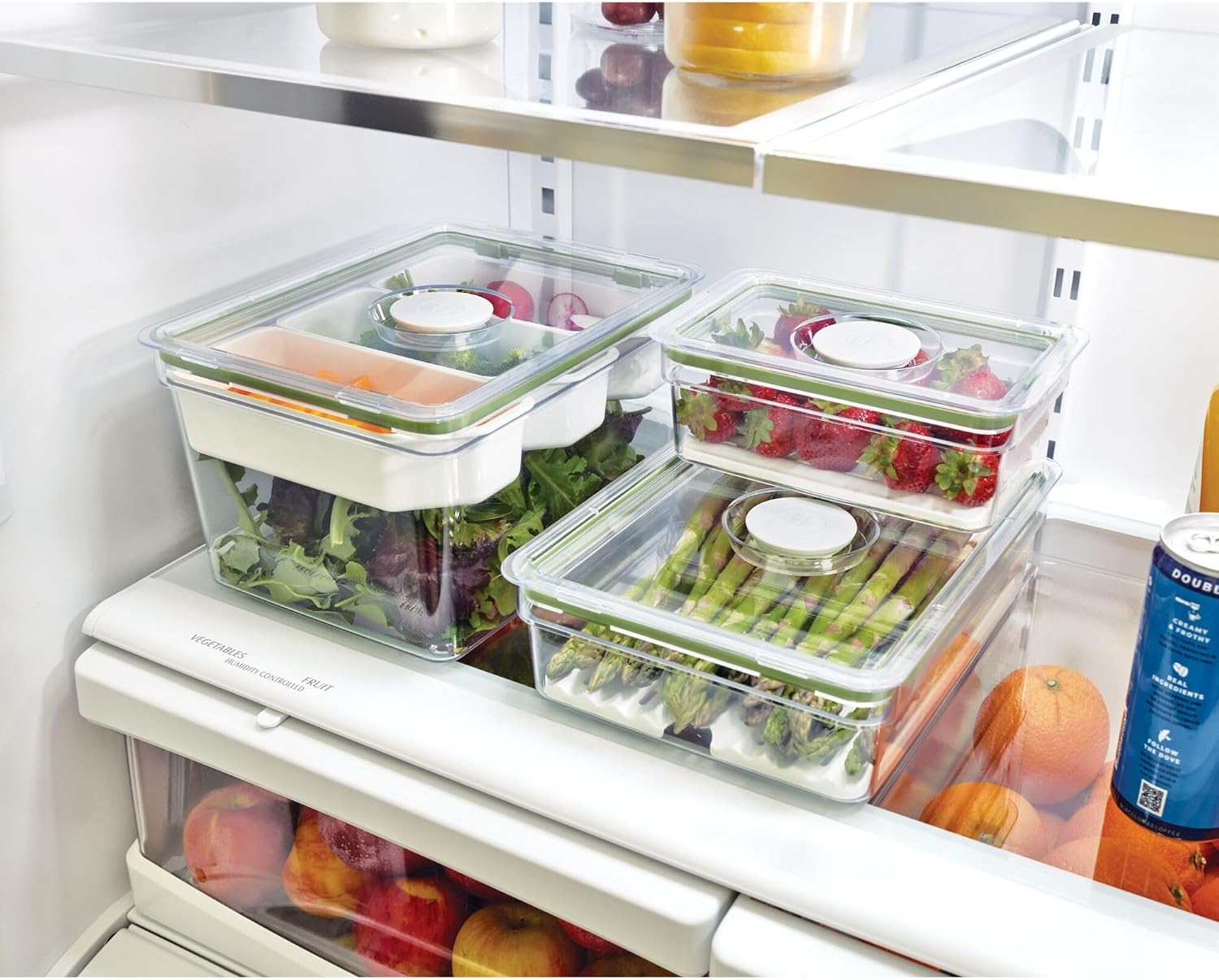 iD Fresh Medium Short Produce Bin with Insert Tray