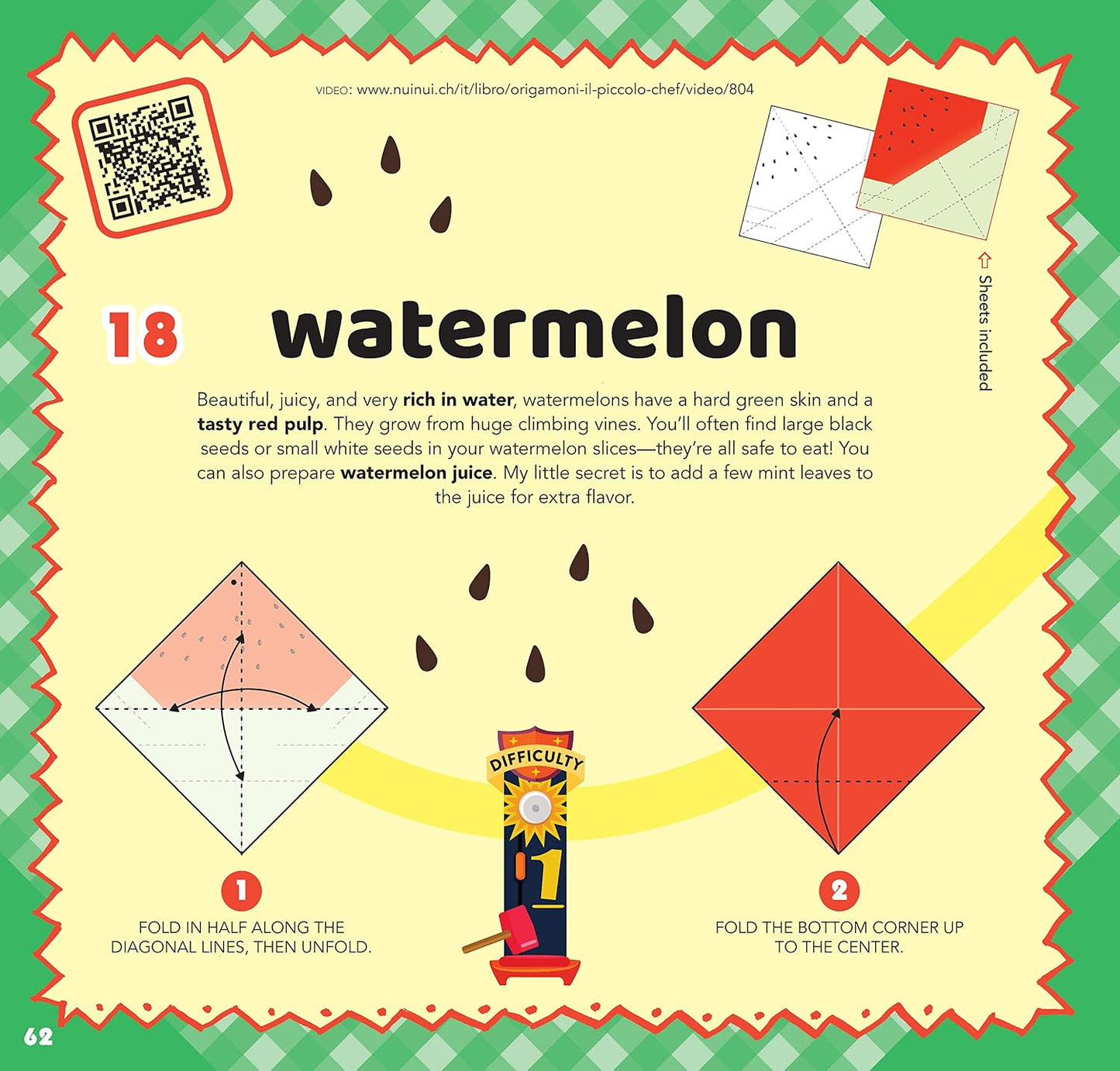 Super Fun Food Origami for Kids