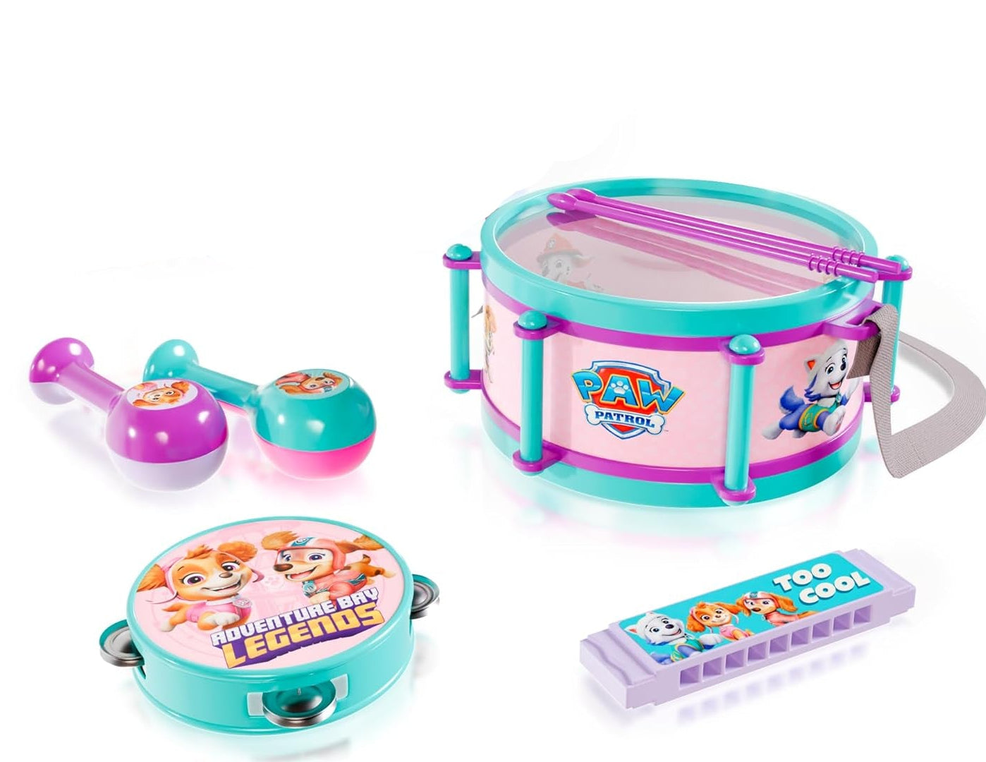 Paw Patrol Girls 7pc Band Drums