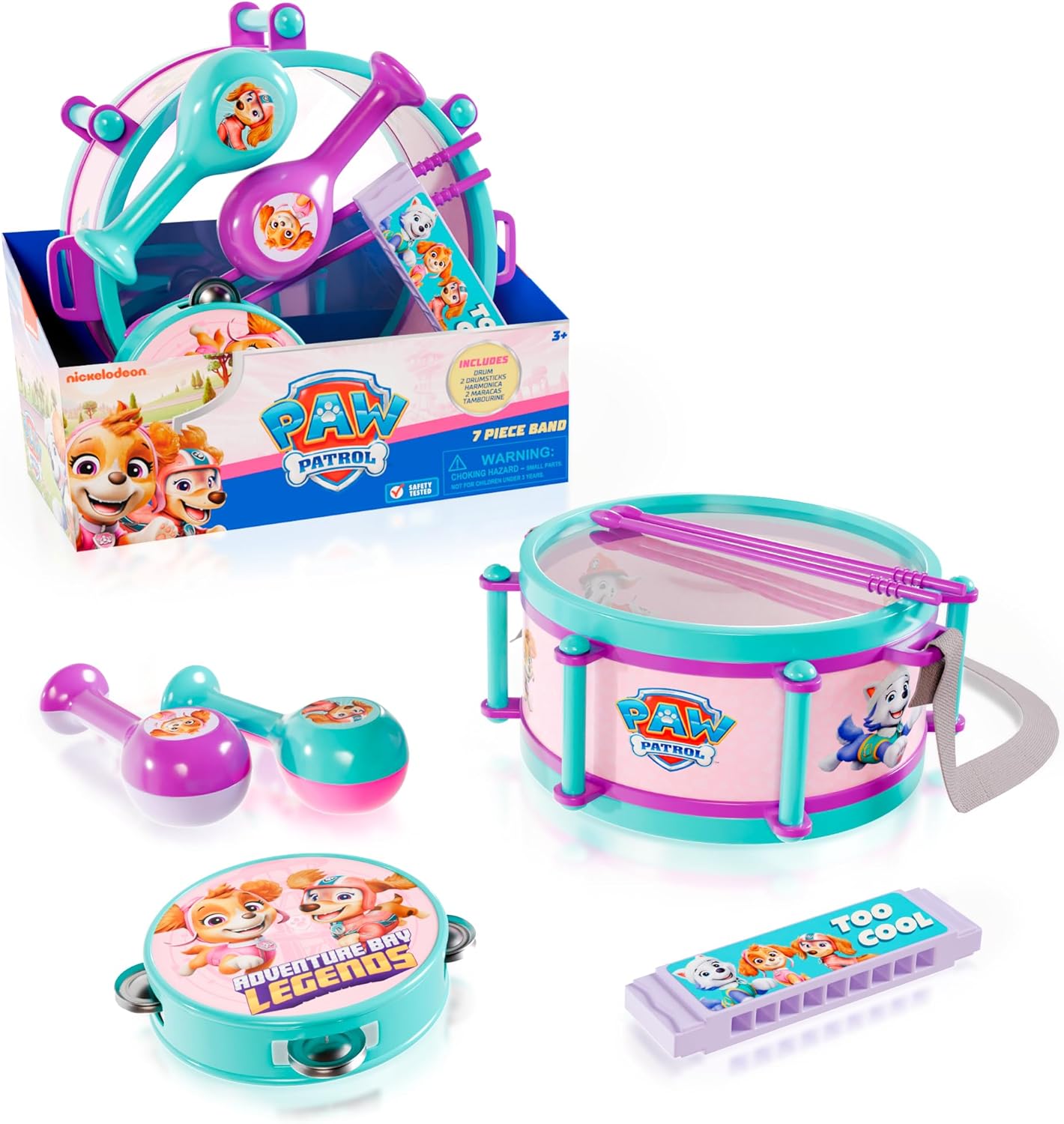 Paw Patrol Girls 7pc Band Drums
