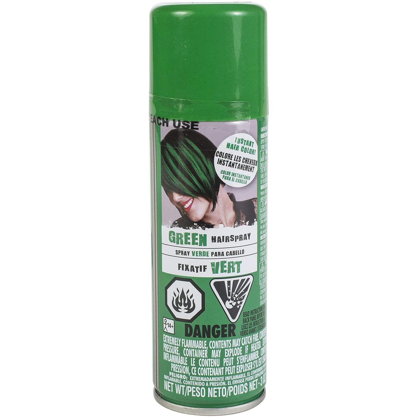 Green 3.0 oz FL Hair Spray