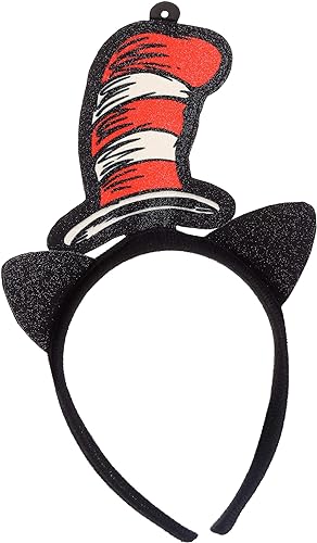 Glitter Headband Dr Seuss Cat in the Hat
