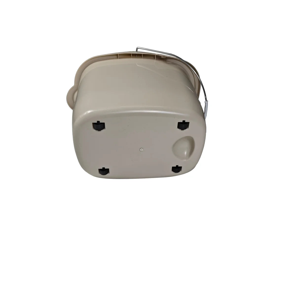 4Gal/15L Plastic Mop Bucket with Wheels Beige