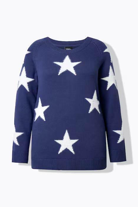 Sweater Stars Navy/White - Ninety