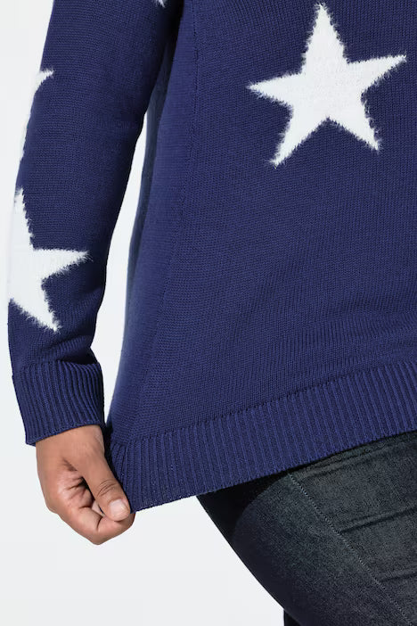 Sweater Stars Navy/White - Ninety