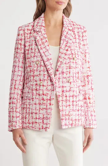 Pant Suit Pink Red / Brilliant White - Nanette Lepore