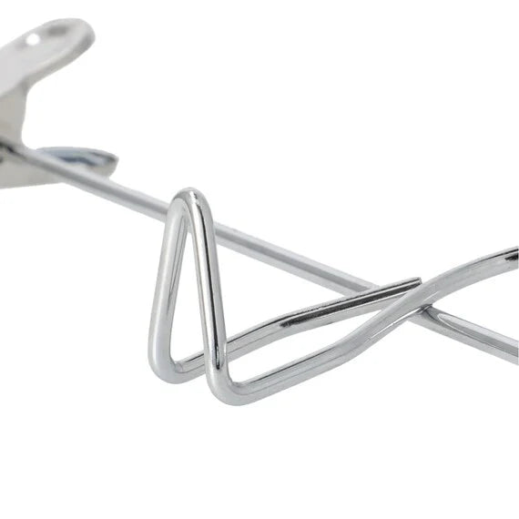 White/Chrome S/6 Pant & Skirt Gel Hanger
