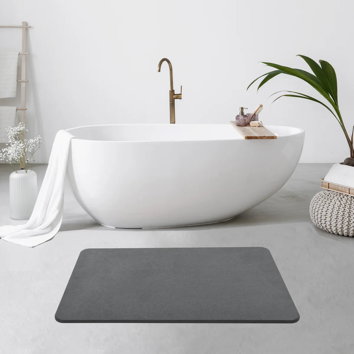 Dove Grey - Stone Bath Mat