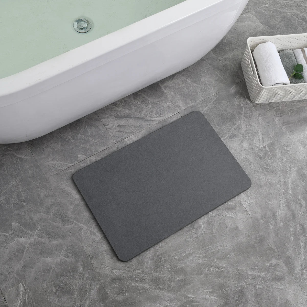 Dove Grey - Stone Bath Mat