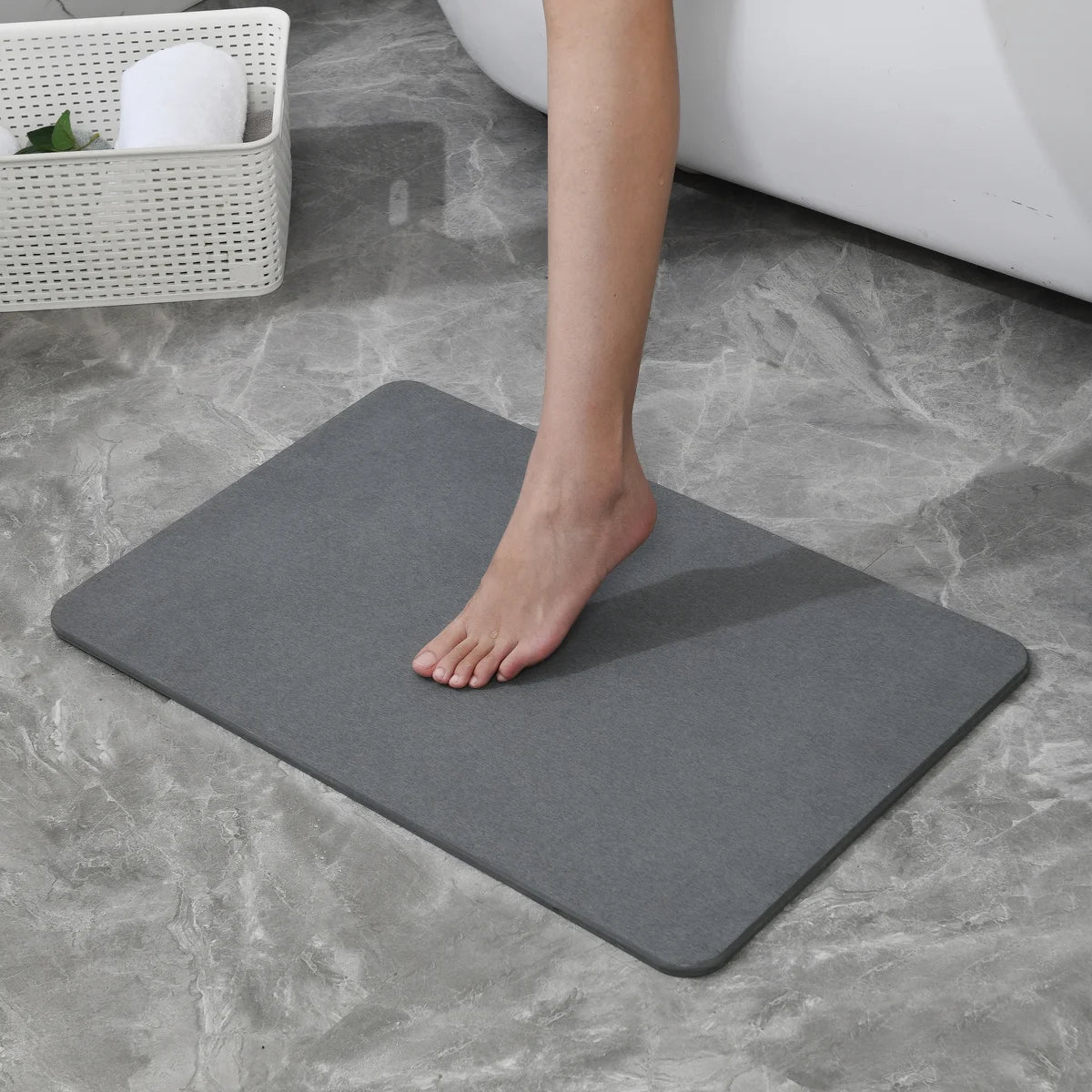 Dove Grey - Stone Bath Mat