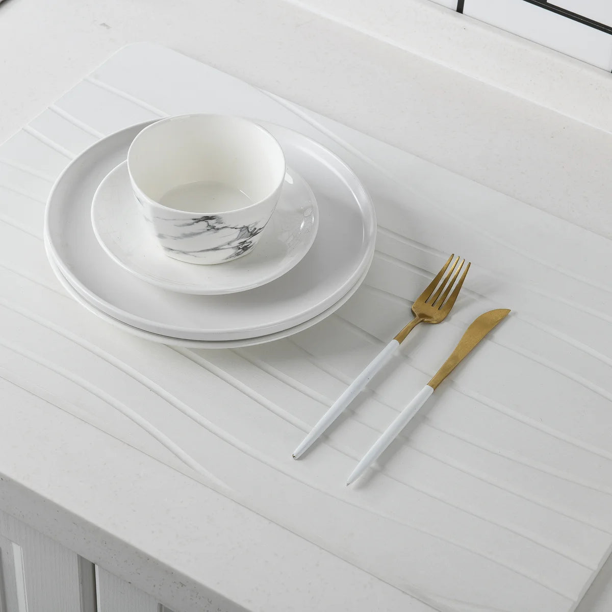 Off White - Wave Stone Bath Mat