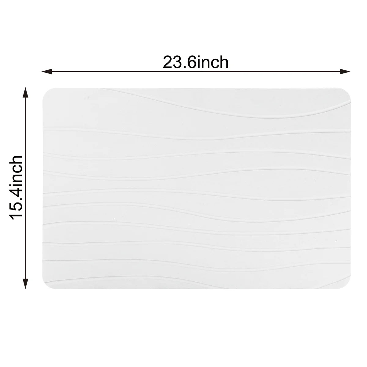 Off White - Wave Stone Bath Mat