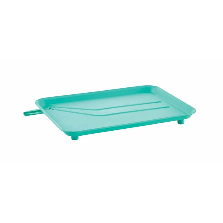 Compact Dish Rack with Frost Sink Brush, Teal