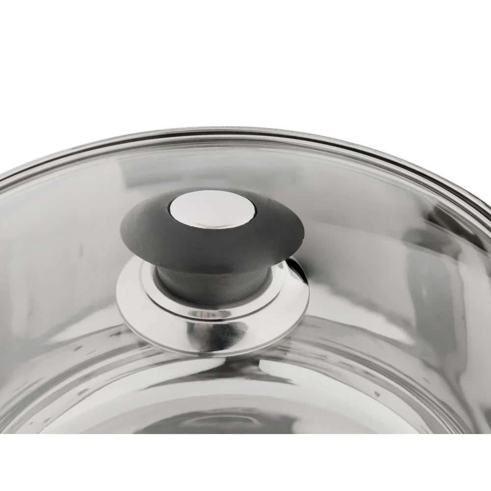 Stainless Steel Sauce Pan W/ Glass Lid-1.2QT