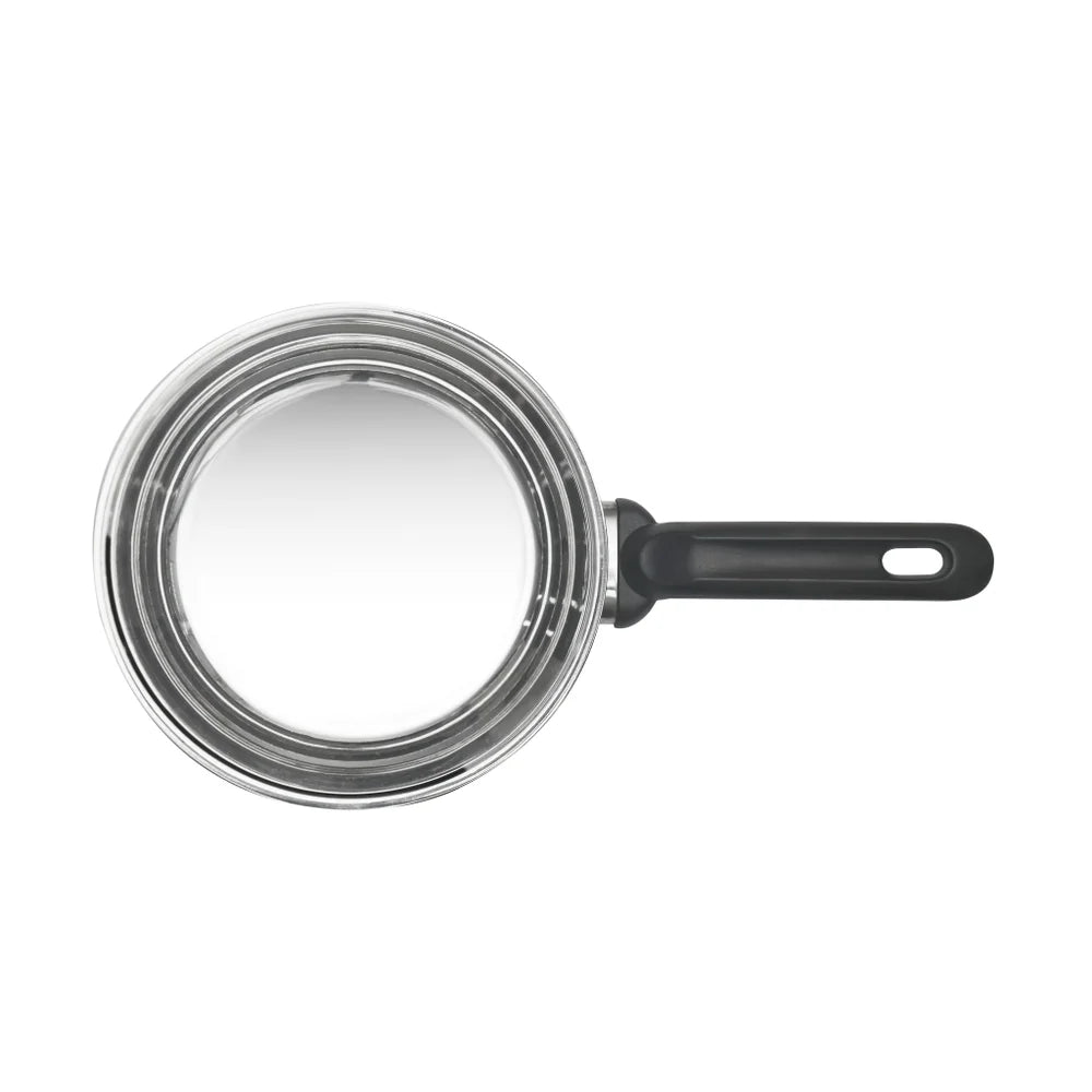 Stainless Steel Sauce Pan W/ Glass Lid-1.2QT