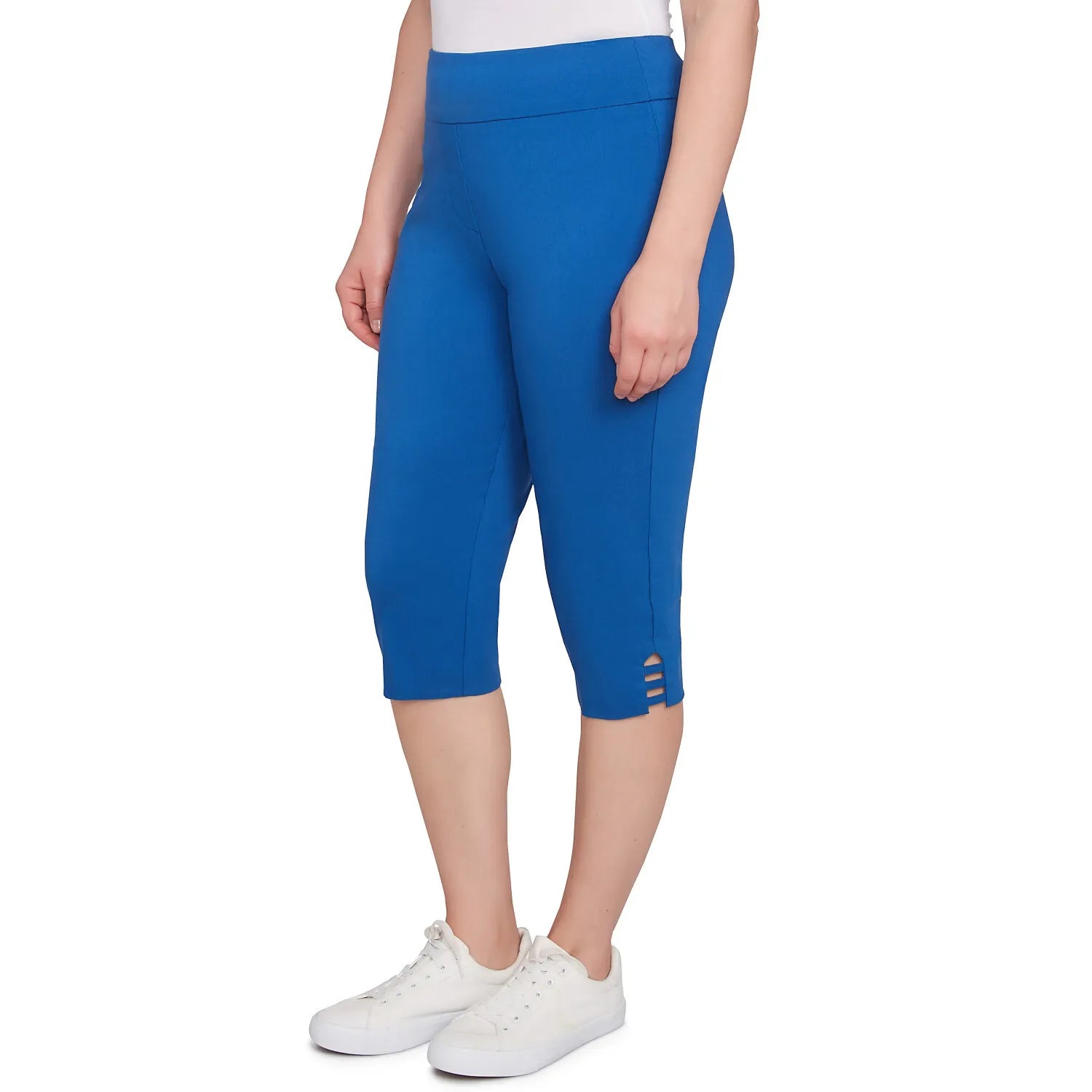 Ladder Hem Americana Clamdigger Blue  -Ruby Rd