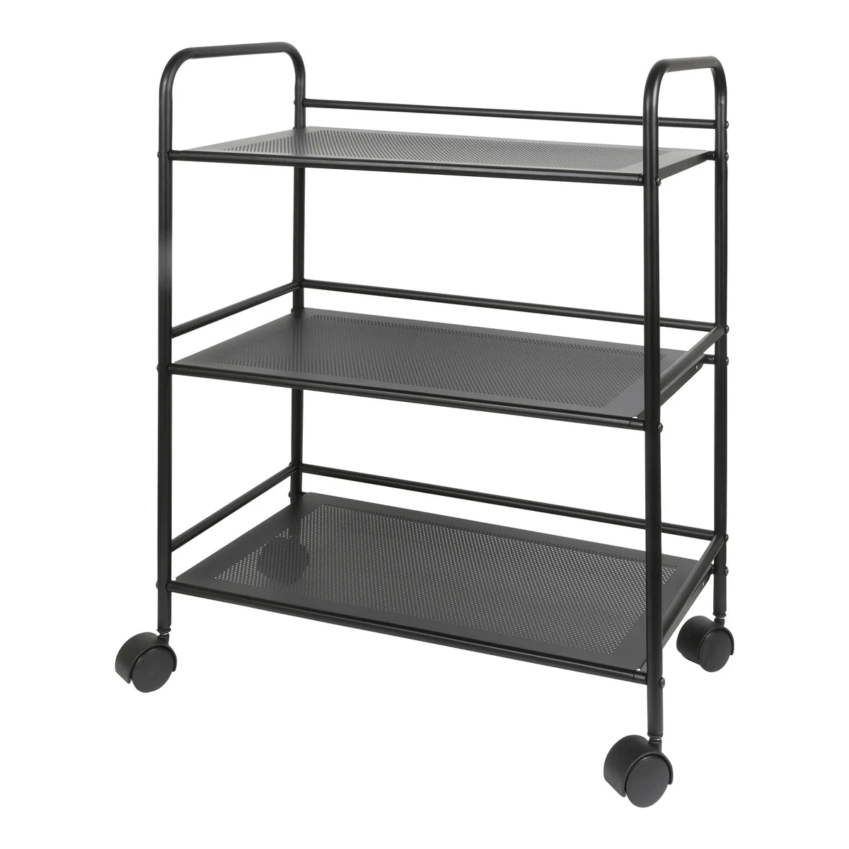 4 Tier Rolling Cart  Black