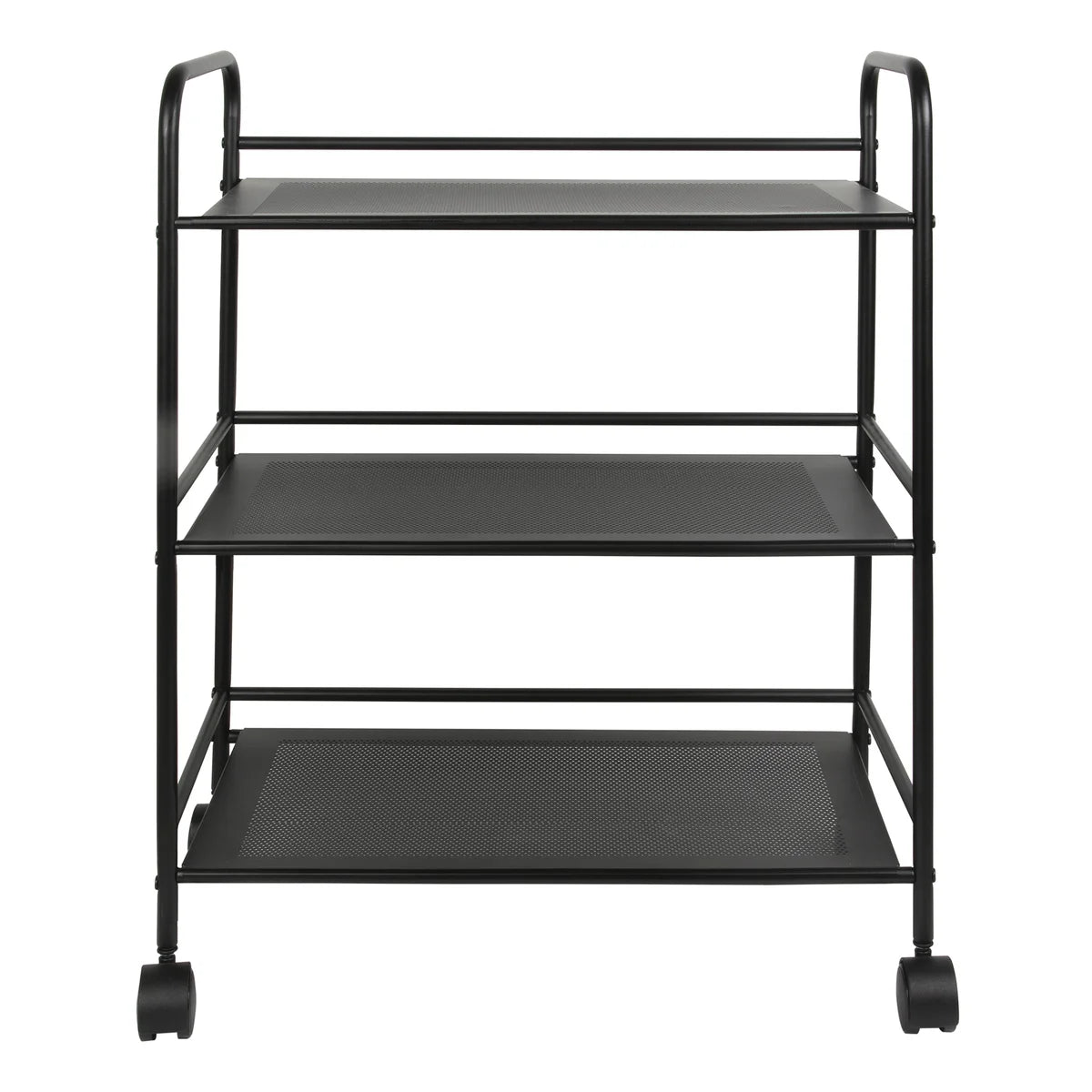 4 Tier Rolling Cart  Black