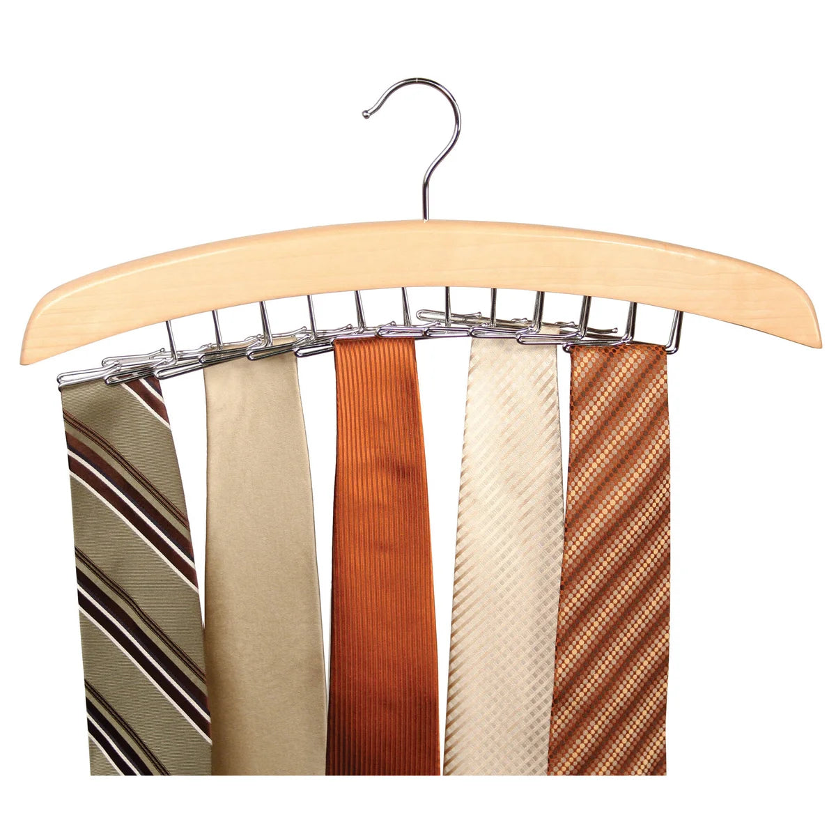 Natural - Tie Hanger : 24 Hangers