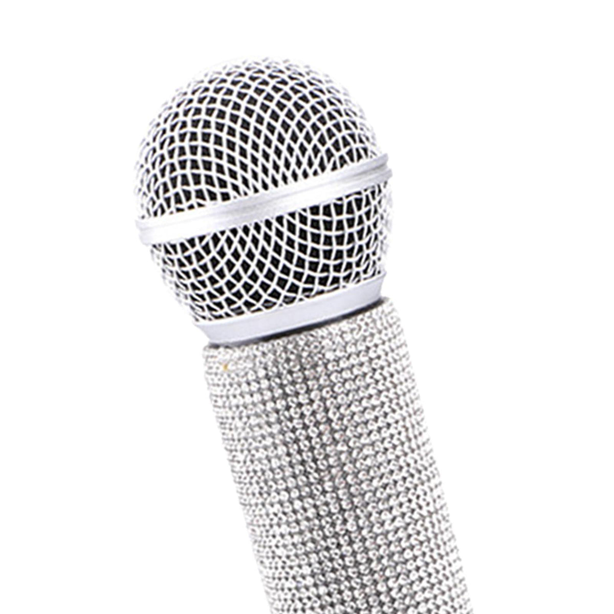 Microphone Rhinestone 9in Party / Costume Age 8+ Silver