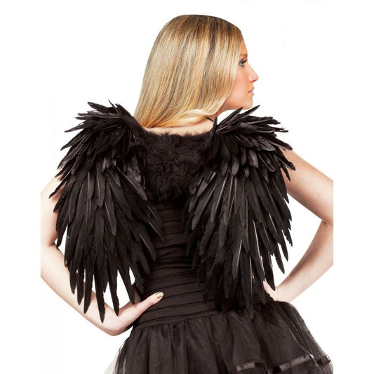 Feather Angel Wings Black