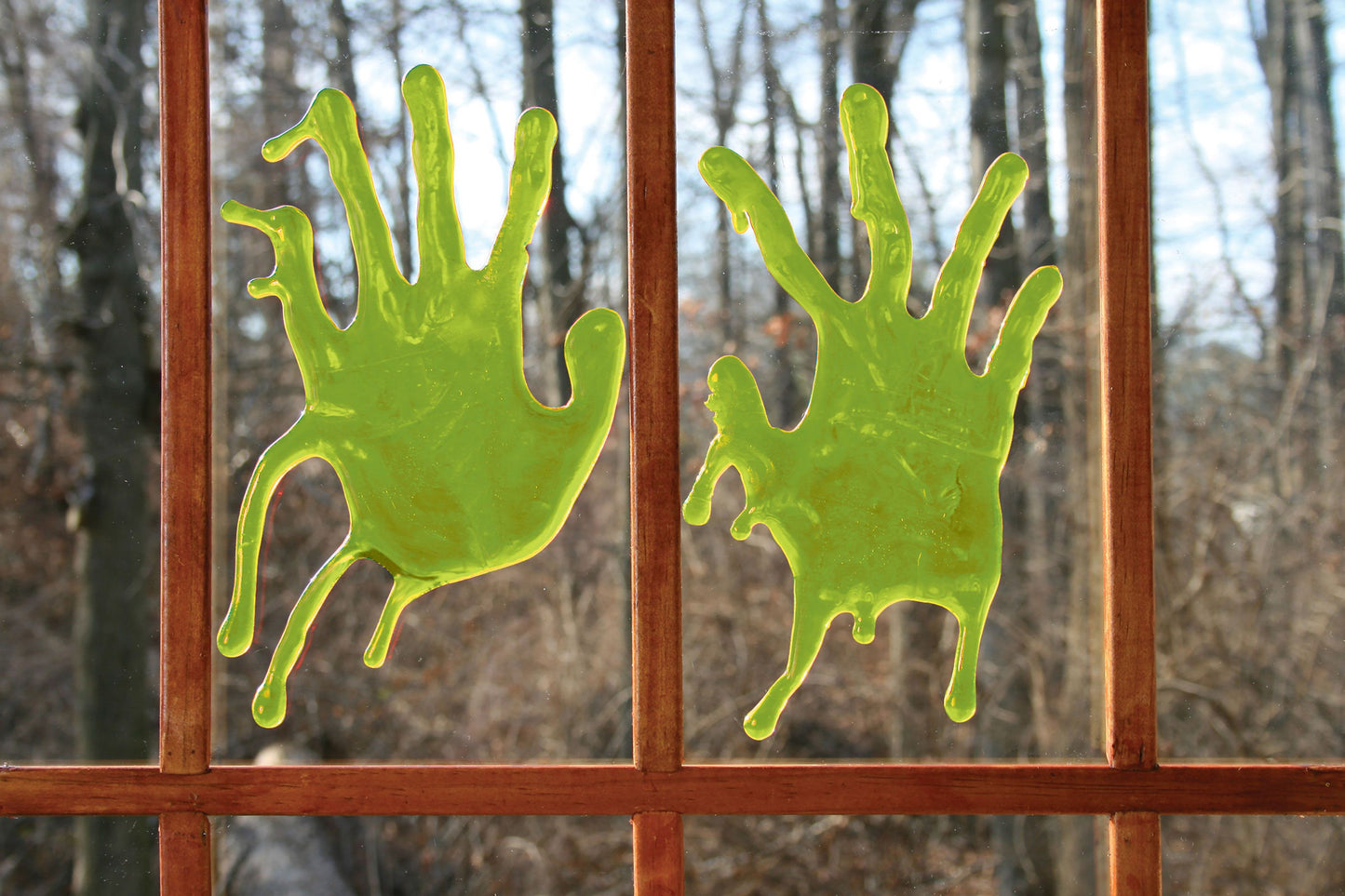 Green Zombie Blood Drip Hands