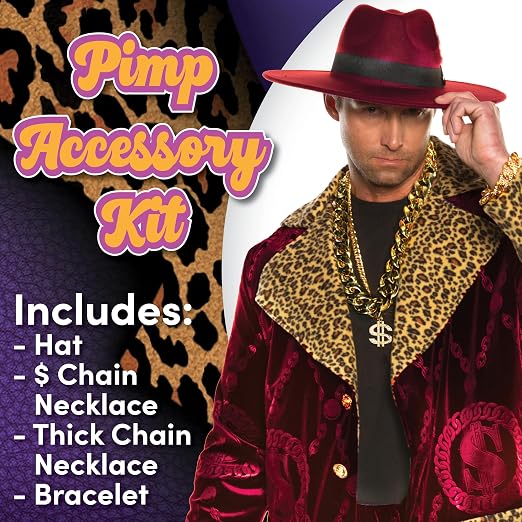Pimp Accessory Kit - Burgundy